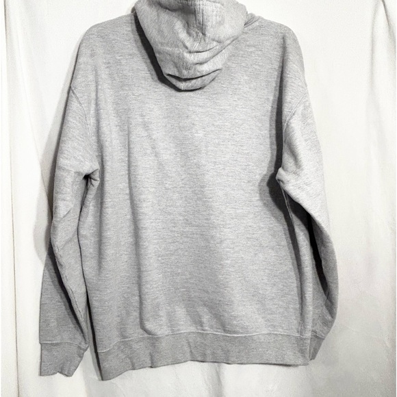 MENS LARGE GRAY WITH CAMO DRIPPIN SAUCE AVENUE HOODED HOODIE SWEATSHIRT - Picture 3 of 6